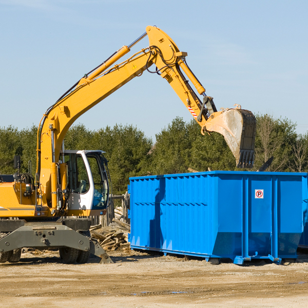 are there any restrictions on where a residential dumpster can be placed in Hannawa Falls NY